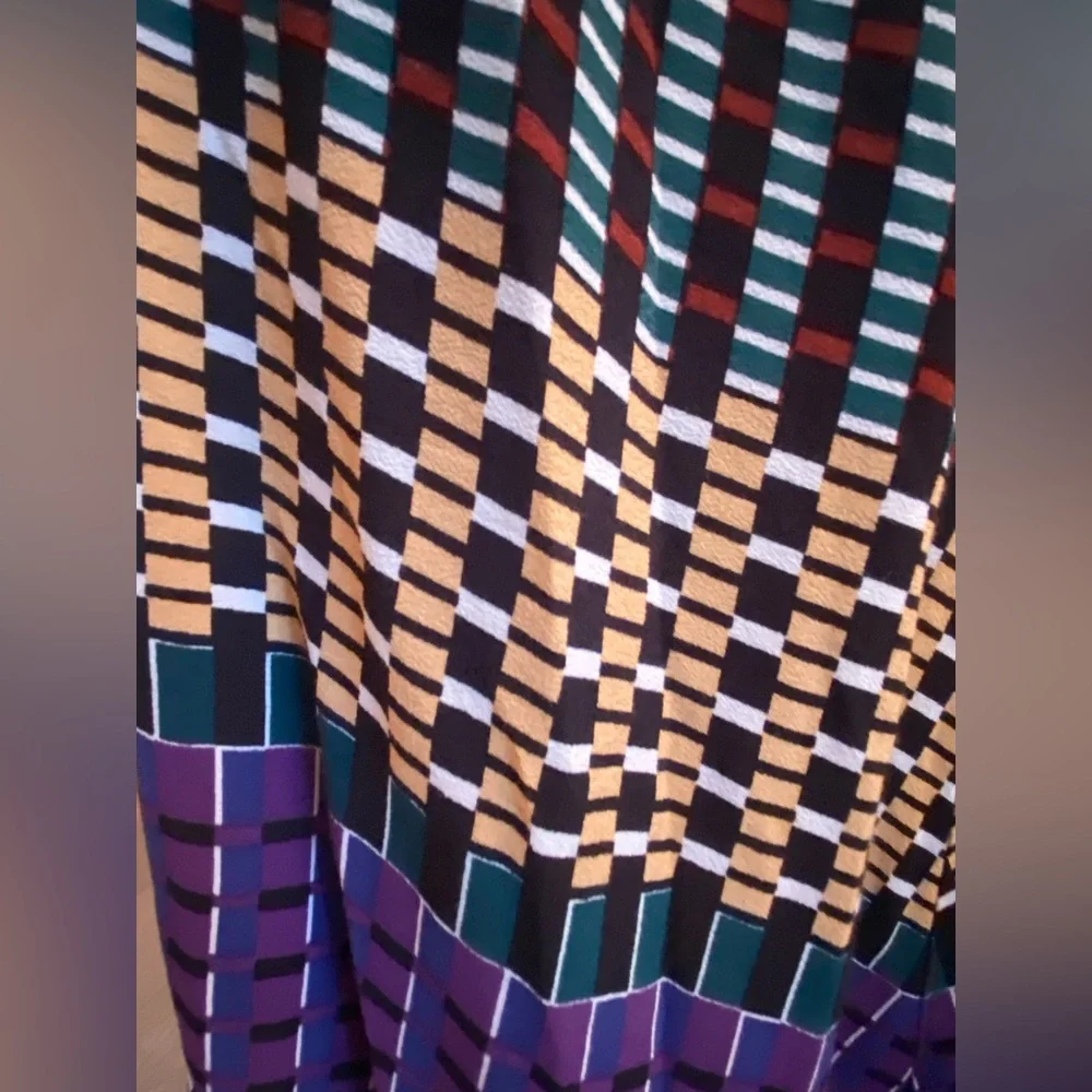 Maeve Anthropologie Geometric Patterned Dress 8 Petite NWOT - Picture 6 of 6